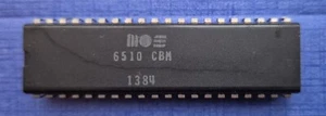 *** Chip CPU MOS 6510 CBM para Commodore 64 pieza original *** Con video de prueba - Imagen 1 de 4