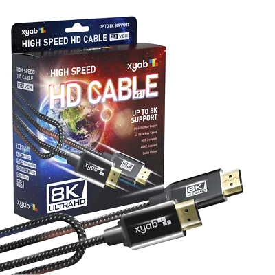 XYAB Universal HD 2.1 Ultra High Speed HDMI Cable - Image 1 of 2