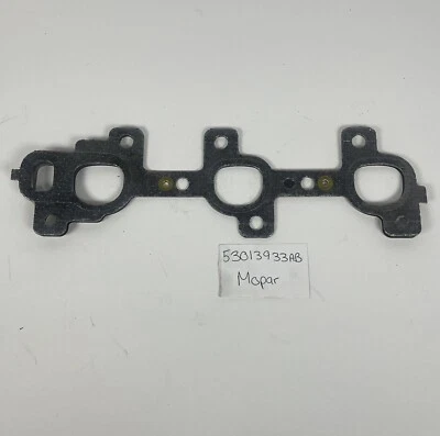 2002 - 2012 Dodge Jeep 3.7L junta coletor de escape esquerdo 53013933AB Mopar fabricante de equipamento original - Imagem 1 de 4