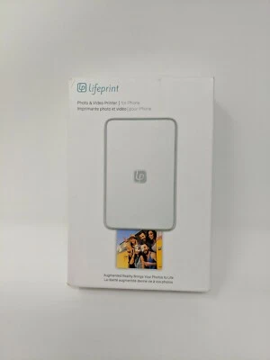 Lifeprint iPhone Wireless Photo Printer Bluetooth Portable LP001 White 2X3 - Image 1 of 2