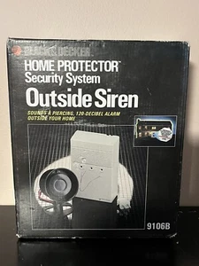New Vintage Black & Decker 9106B Home Protector Security System Outside Siren - Picture 1 of 5
