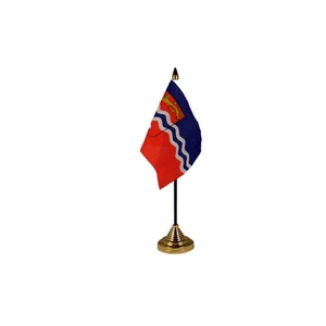 Herefordshire Table Desk Flag - 10 x 15 cm National Country Hand English County - Picture 1 of 10