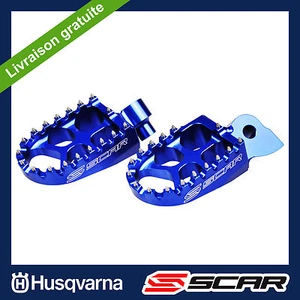 FUSSRASTENANLAGE EVO HUSQVARNA 125 250 300 350 450 501 FC FE TC 14-16 BLAU SCAR - Bild 1 von 1