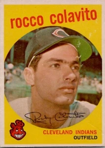 Rocky Colavito 1959 Topps Cleveland Indians #420 excelente estado (2) - Imagen 1 de 2