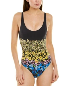 Traje de baño Onia para mujer 189370 Rachel clásico de pierna alta negro de una pieza talla M - Imagen 1 de 2