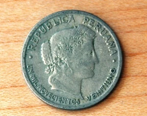1921 Peru 10 Centavos - Picture 1 of 2