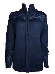 Capuccino Damen Strickjacke Dunkelblau Gr. 38 - Bild 1 von 1