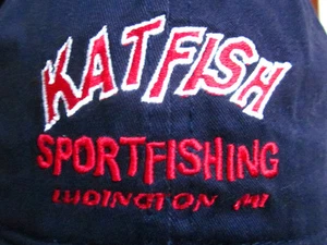 KATFISH SPORTFISHING baseball hat Ludington fishing cap Michigan embroidery OG - Picture 1 of 2