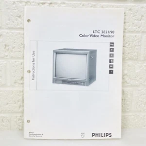 Philips LTC2821/90 Color Video Monitor Instructions Manual Setup Guide • VGUC‼ - Picture 1 of 6