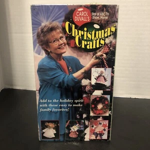 CAROL DUVALL'S CHRISTMAS CRAFTS Holiday Craft Projects VHS (New Sealed) - Picture 1 of 6