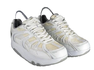 Danskin Now Women's 7 Lotus Athletic Shoe White Toner Rocker 2" Platform Toning - Picture 1 of 17