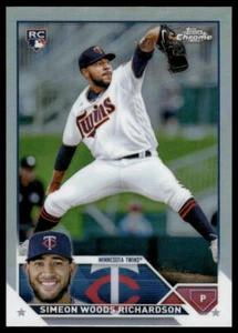 2023 Topps Chrome #173 Simeon Woods Richardson Refractor Minnesota Twins - Picture 1 of 2