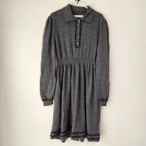 Zara Girls 100% Wool Grey Sweater Dress Holiday Christmas Formal 2024 Size 10-11 - Picture 1 of 8