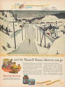 1947 Maxwell House Coffee painting The Return Paul Sample Home Town Vtg Print Ad - Picture 1 of 1