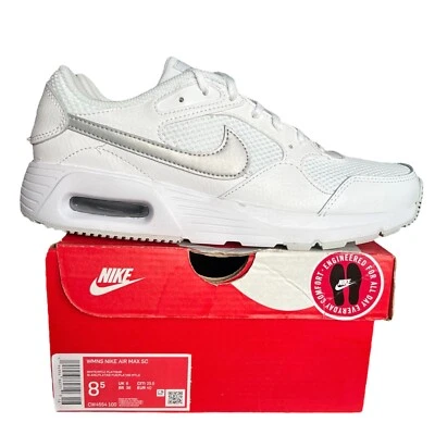 Zapatos deportivos para mujer Nike Air Max XC talla 8,5 blancos/plateados CW4554-100 Foto 1 de 4