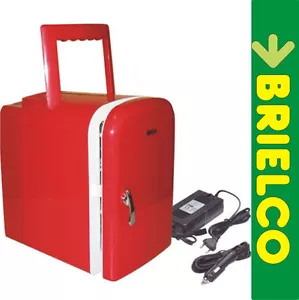 NEVERA PORTATIL MINI FRIGO PARA COCHE 12V CASA 220V FRIO CALOR 4L ROJO BD10601 - Imagen 1 de 1