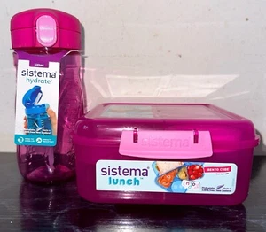 Sistema Bento Lunch Box 1.25 L With Sistema Water Bottle 520ml Set 2 - Picture 1 of 2