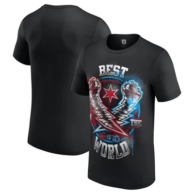WWE Men's Graphic Wrestling T-Shirt CM Punk Black Top - New - Image 1 of 3