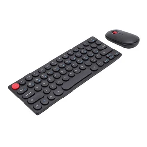 Keyboard Mouse Combo For Auto Sleep Retro 2.4G Wireless 64 Keys Keyboard 1200dpi - Picture 1 of 24