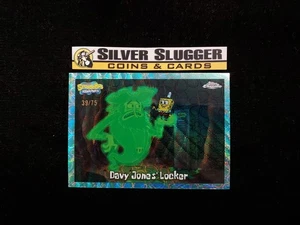 2025 Davy Jones' Locker Topps Chrome Spongebob Flower Aqua Wave /75 #52 Dutchman - Picture 1 of 2