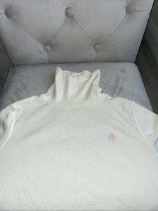 NWT Lilly Pulitzer Girls Turtleneck Size XL Cream With Pink Palm Cute! New $28 - Picture 1 of 3