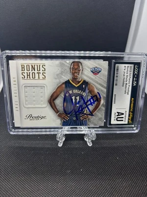 2013-14 Panini Prestige Bonus Shots Jrue Holiday #74 In Person Auto CGC Authenti - Image 1 of 2