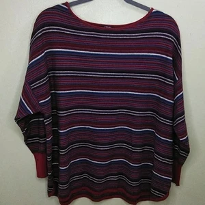 Chaps mehrfarbig gestreifter Pullover aus 100 % Baumwolle - 3X - neu mit Etikett - Bild 1 von 9