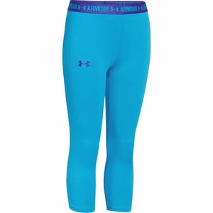 Under Armour Kids Heatgear Armour Solid Capri Leggings Children Winter 3/4 - Picture 1 of 8