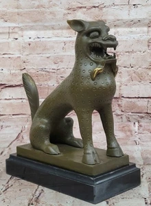 Bronze Mythical Beast Statue Kylin Sculpture by B.C. Zhang Classic Feng Shui Art - Picture 1 of 10