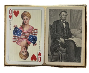 Vintage Playing Cards GLORIOUS AMERICA Piatnik Made Austria Presidents History - Picture 1 of 3