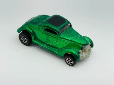 Hot Wheels Redline CLASSIC 36 FORD COUPE Verde EUA Interior Bronzeado Muito Bom!! - Imagem 1 de 4