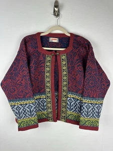 Norwear Vintage Nordic Iceland Pure New Wool Cardigan Sweater Size S Fair Isle - Bild 1 von 7