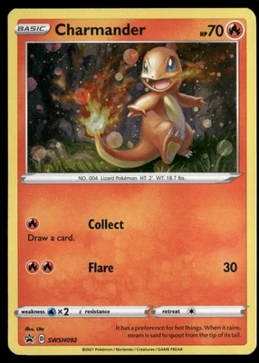 Charmander SWSH: Sword & Shield Promo Cards SWSH092 Pokemon Card TCG - Image 1 of 2