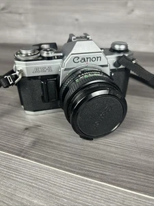Canon AE-1 Program 35mm SLR Film Camera w/ 50mm f1.8 Lens – Please Read - Picture 1 of 11