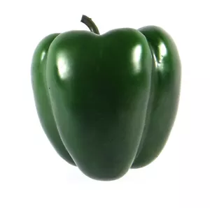 Artificial Bell Pepper Green - Plastic Decorative Vegetable Peppers Fake - Picture 1 of 4