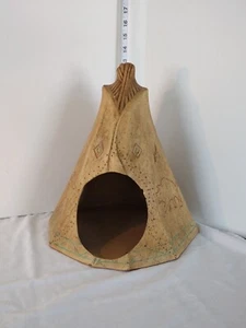 Rare Handmade Ceramic Teepee, 12" Tall - Picture 1 of 8