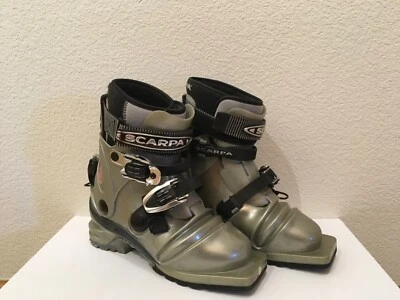 Botas de esquí Scarpa T3 Telemark Tele Nordic tacón libre para mujer talla 6,5 EE. UU. 23,5 USADAS EN EXCELENTE ESTADO Foto 1 de 4