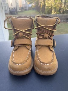 Polo Ralph Lauren Boots Toddler 6 Polo Bear Ranger Hi Suede Leather Brown Kids - Picture 1 of 9