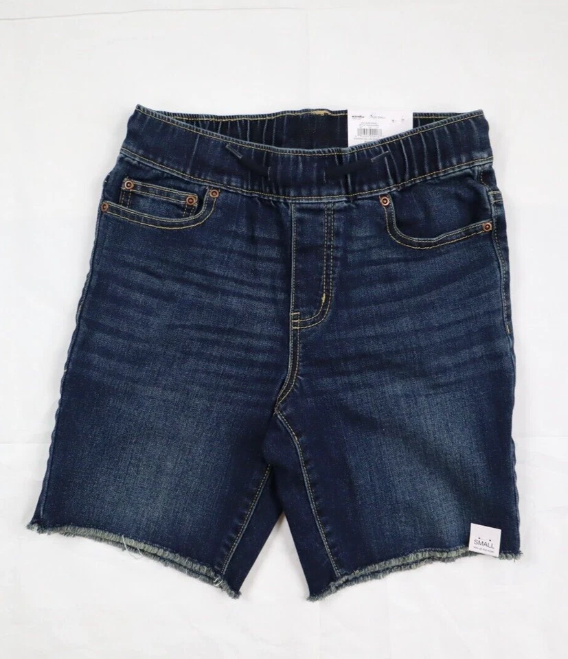 Sonoma мальчиков молодежи маленький (S) тянуть на джинсовой ткани эластичной темно-синий Jean шорты - Изображение 1 из 4