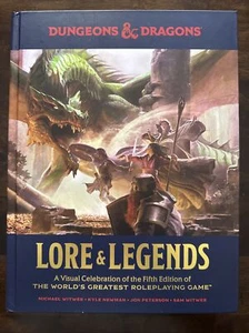 Dungeons & Dragons  First Edition Lore Legends Hardcover Book with Press Release - Picture 1 of 4