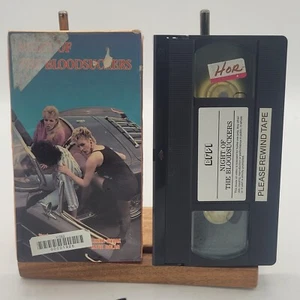 Rare! Night of the Bloodsuckers Horror VHS VCR Tape Former Rental With Box - Imagen 1 de 9