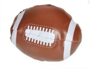 2 Vinyl Soft Footballs 4" Sports Balls Toss Around Office Fun Toy Party Favors - Picture 1 of 1