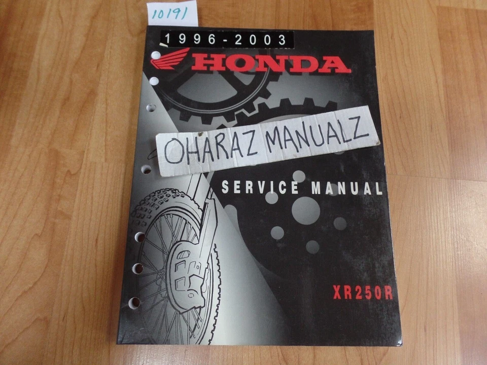 Honda XR250R 1996 1997 1998 1999 2000 2001 2002 2003 manual de servicio OEM Foto 1 de 1