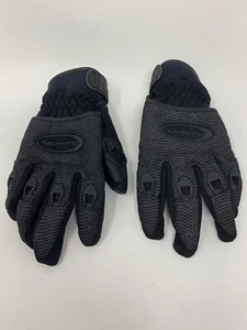 Olympia Motorcycle Racing Gloves Mens Sz SM Black on Black - Picture 1 of 6