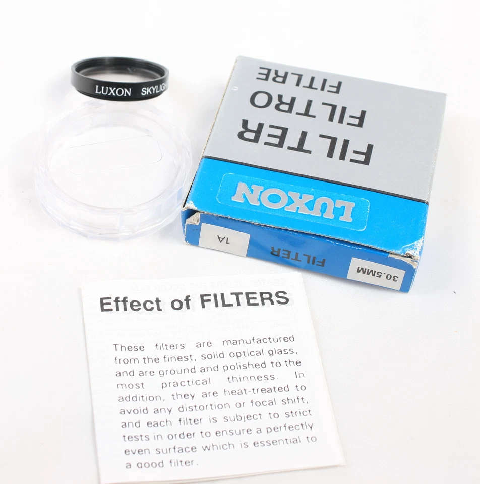 Luxon 30.5mm screw in Skylight filter. Made in Japan - Image 1 of 3
