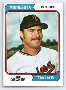 1974 Topps #469 Joe Decker Minnesota Twins Pitcher Vintage MLB Baseball Card - Picture 1 of 2