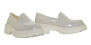 A5 NEW MELISSA Royal Light Beige Matte Finish PVC Melflex Loafer Shoes Size 9 - Picture 1 of 5