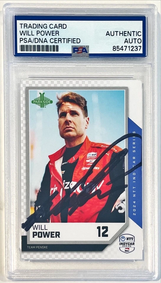Tarjeta automática firmada por Parkside Indycar Will Power IRL 2024 #13 PSA DNA Foto 1 de 1