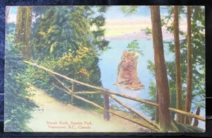 Vtg PC - Vancouver, B.C. Canada -Siwash Rock Stanley Park-posted - Picture 1 of 2