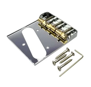 Telecaster Chrome Bridge w/ Compensated Brass Saddles & Cut-Down Sides - Picture 1 of 5